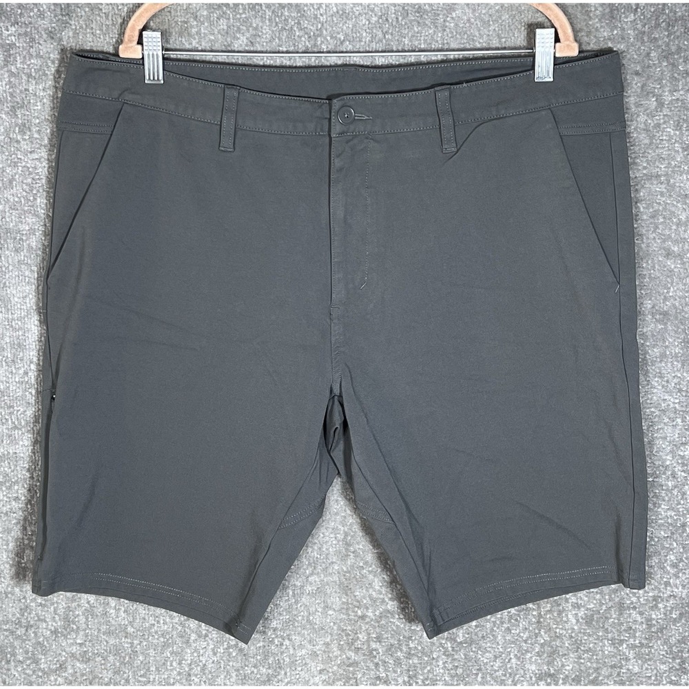 BYLT Basics Everyday Shorts Mens Size 42 Gray Pockets 10" Inseam Stretch Golf